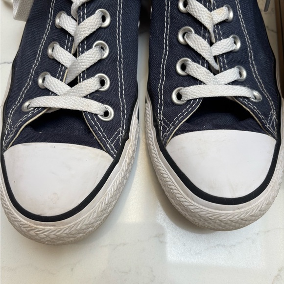 Classic Navy Converse Canvas Sneakers - Picture 2 of 5